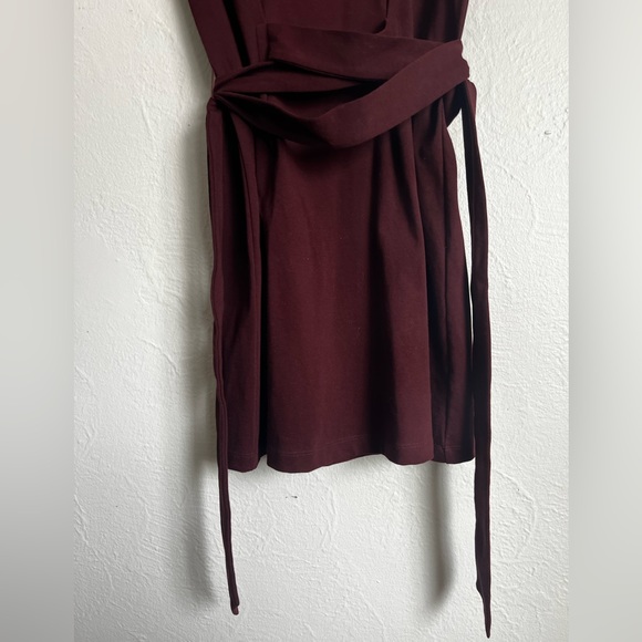 NWT Vince Tie Waist Short Sleeve Cotton Dress Size Small - Picture 6 of 12